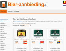 Tablet Screenshot of bier-aanbieding.nl